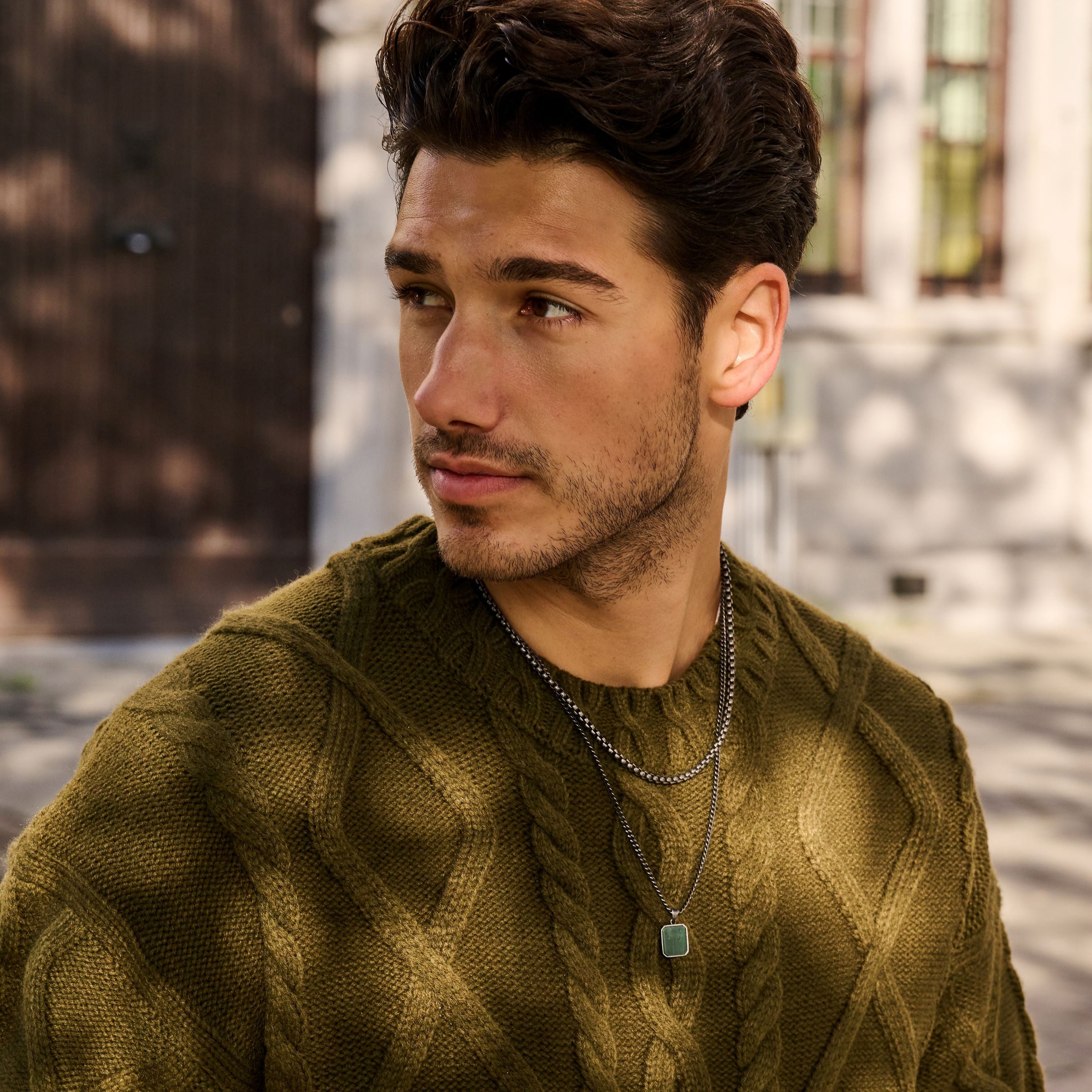 Frank 1967 Natural Stone Pendant Necklace 7FN-0066