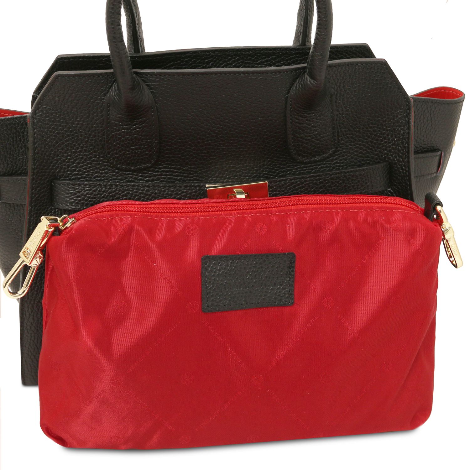 Tuscany Leather Origami Handbag Black TL142466