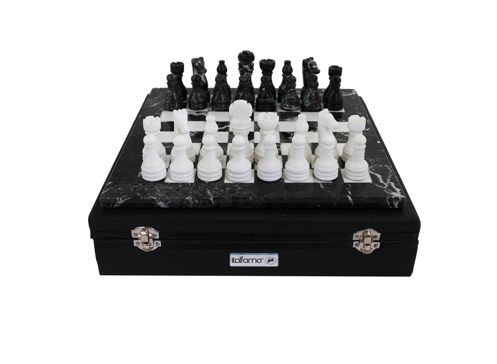 Marble Chess Set Black/White 30cm 1007