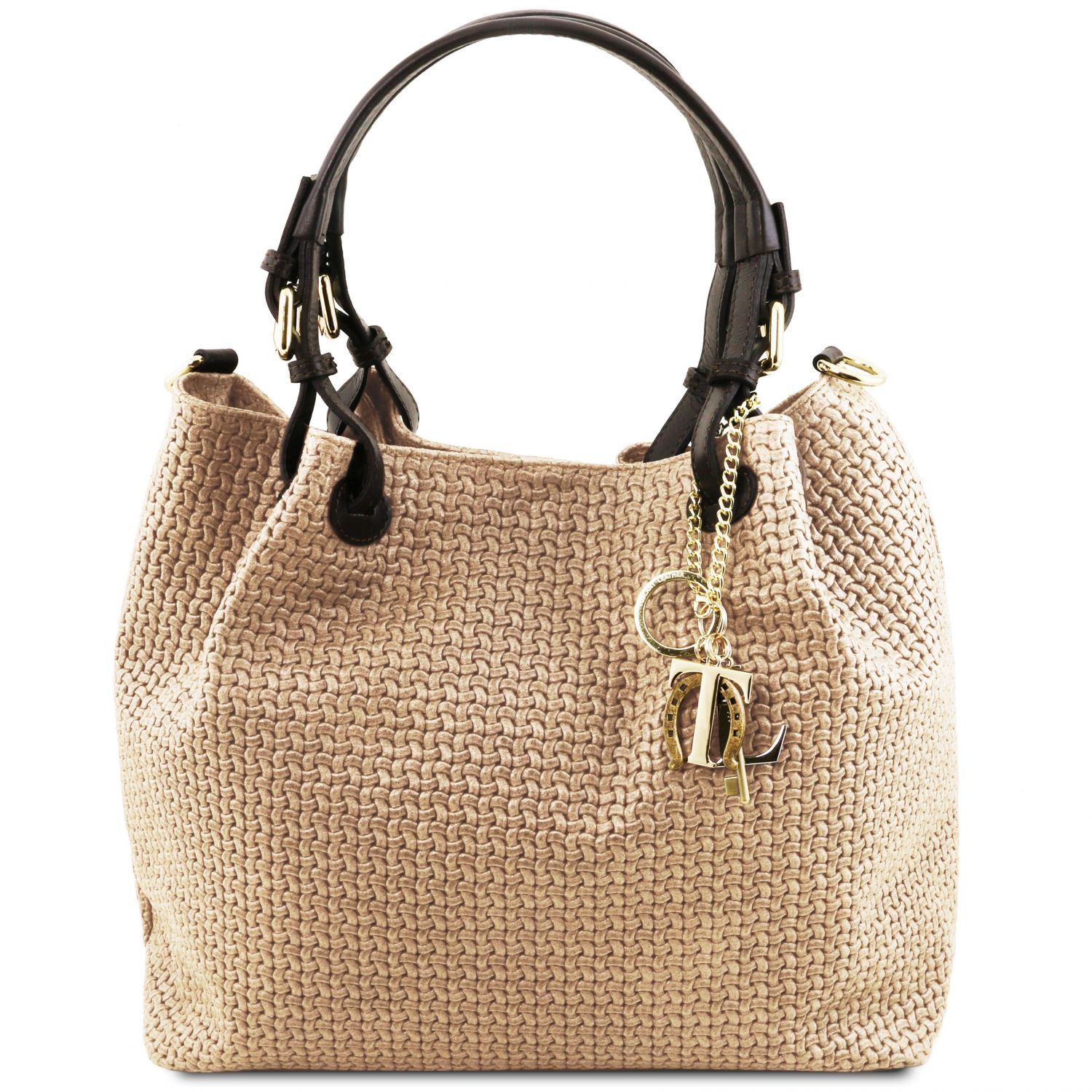 Tuscany Leather TL Keyluck Handbag Beige TL141573
