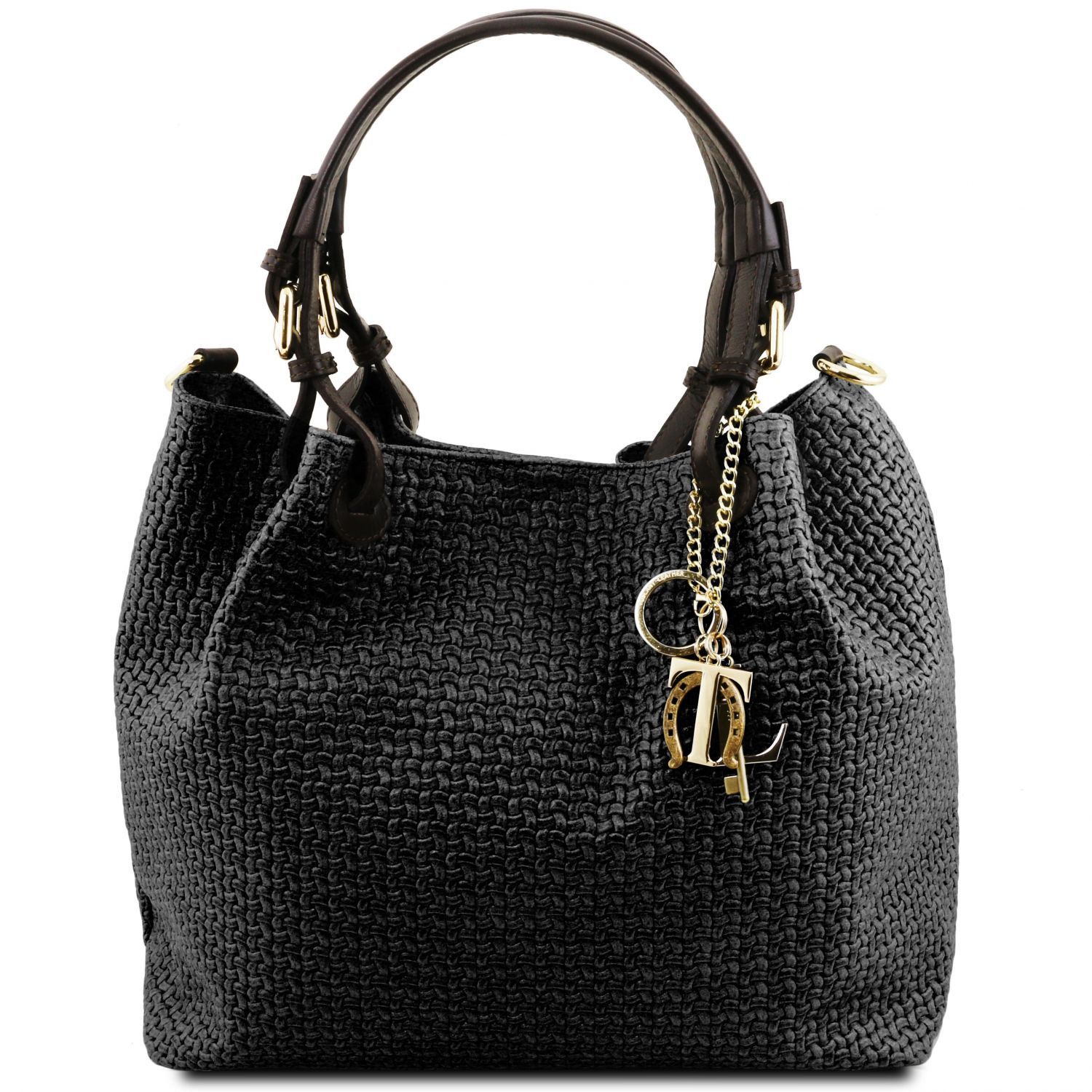 Tuscany Leather TL Keyluck Handbag Black TL141573