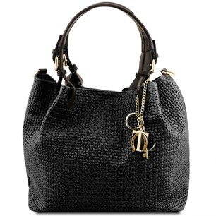 Tuscany Leather TL Keyluck Handbag Black TL141573