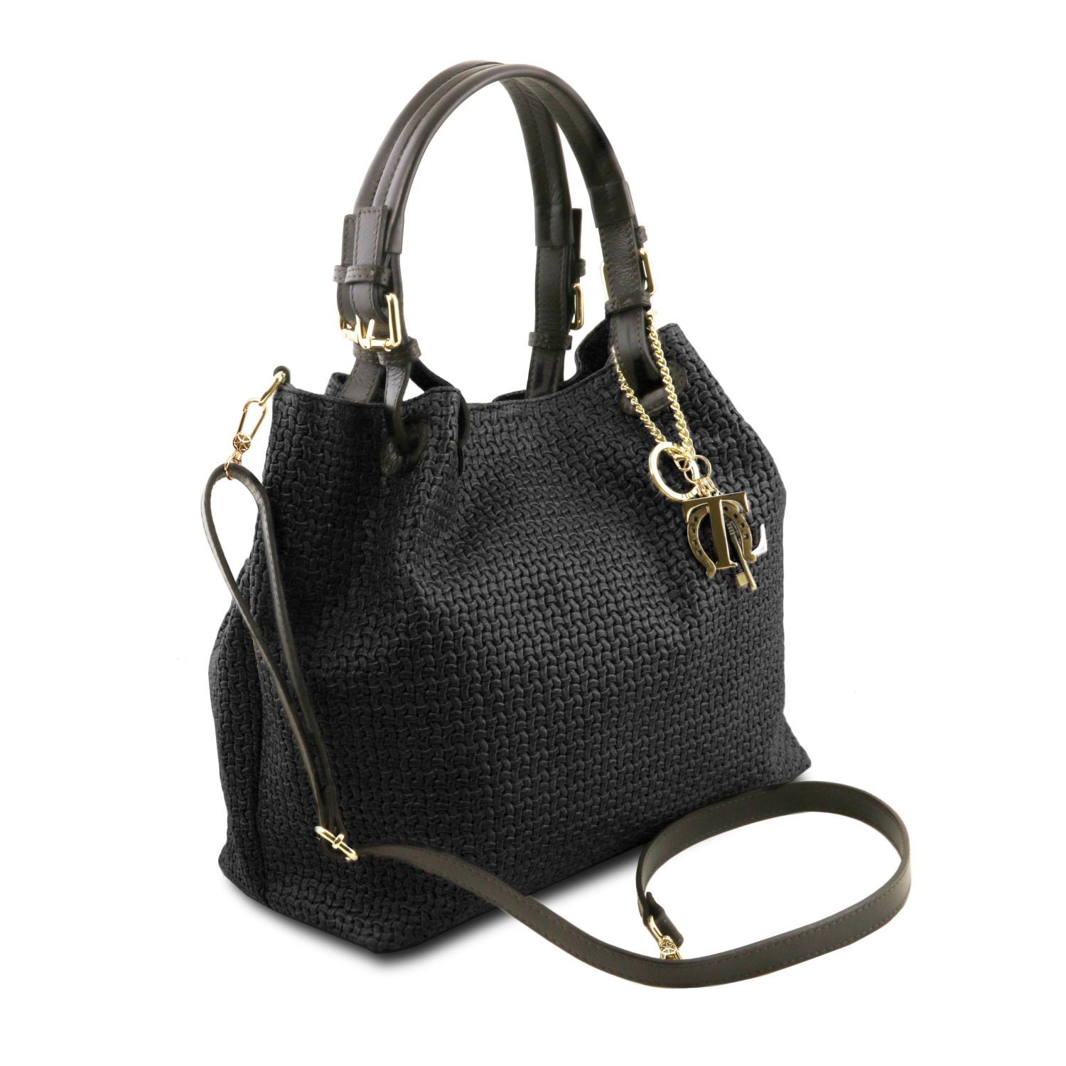 Tuscany Leather TL Keyluck Handbag Black TL141573