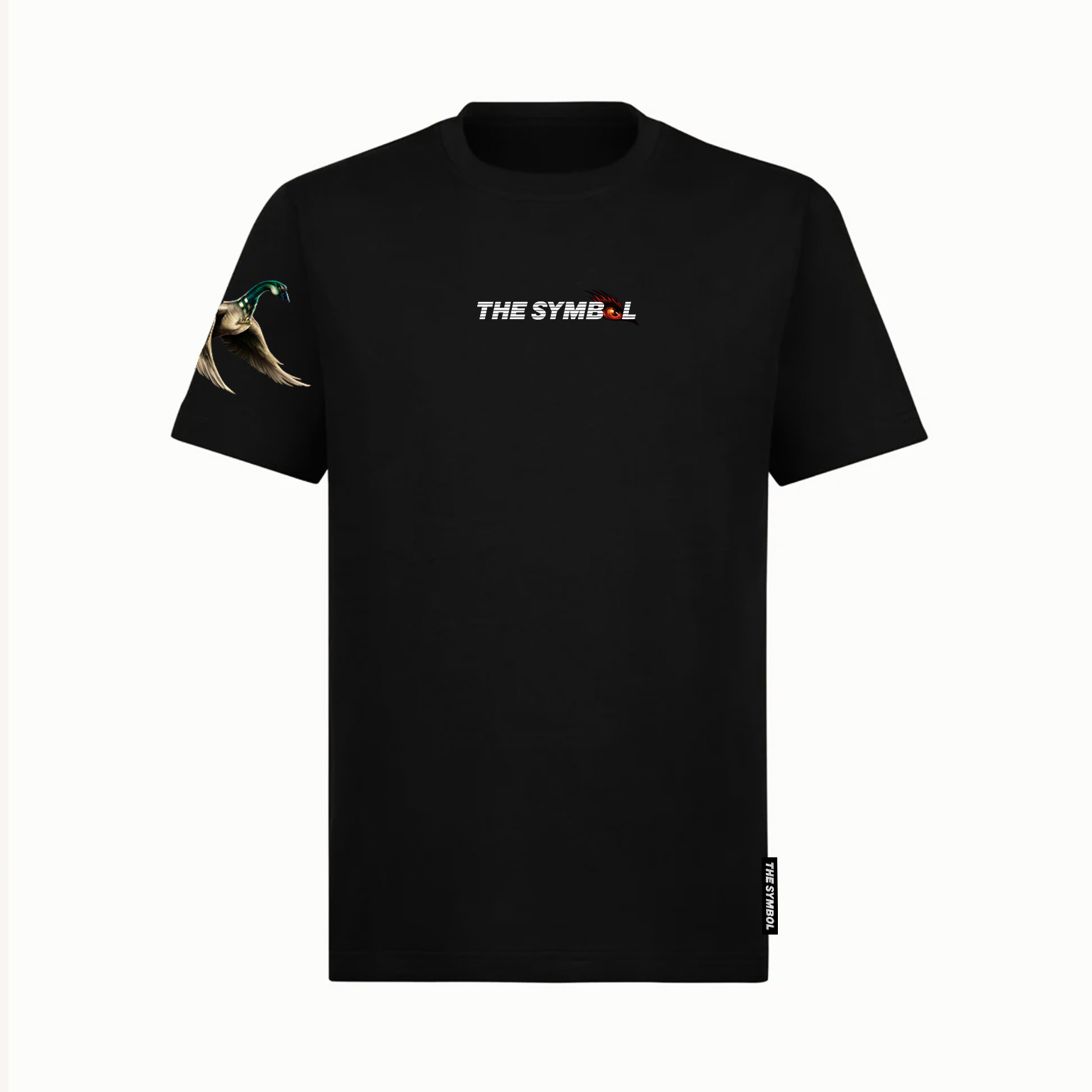 THE SYMBOL Goose Portrait Regular Fit T Shirt Black