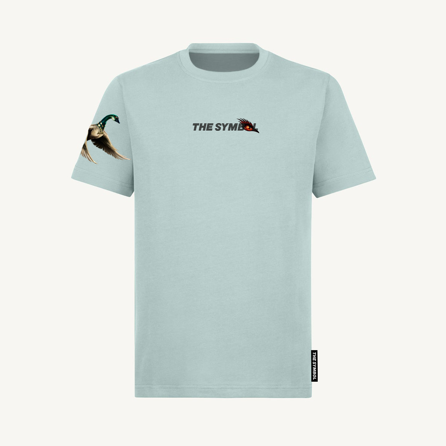 THE SYMBOL Portrait Goose Regular Fit T Shirt Cold Blue
