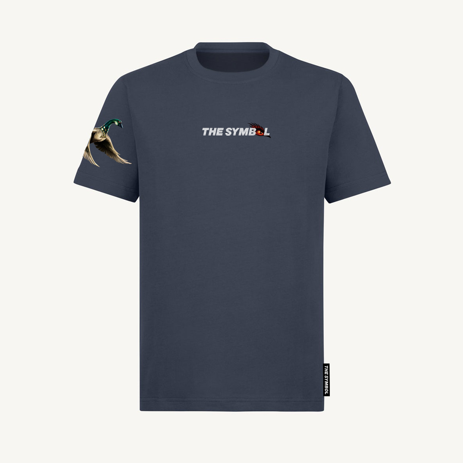 THE SYMBOL Goose Portrait Regular Fit T Shirt Navy