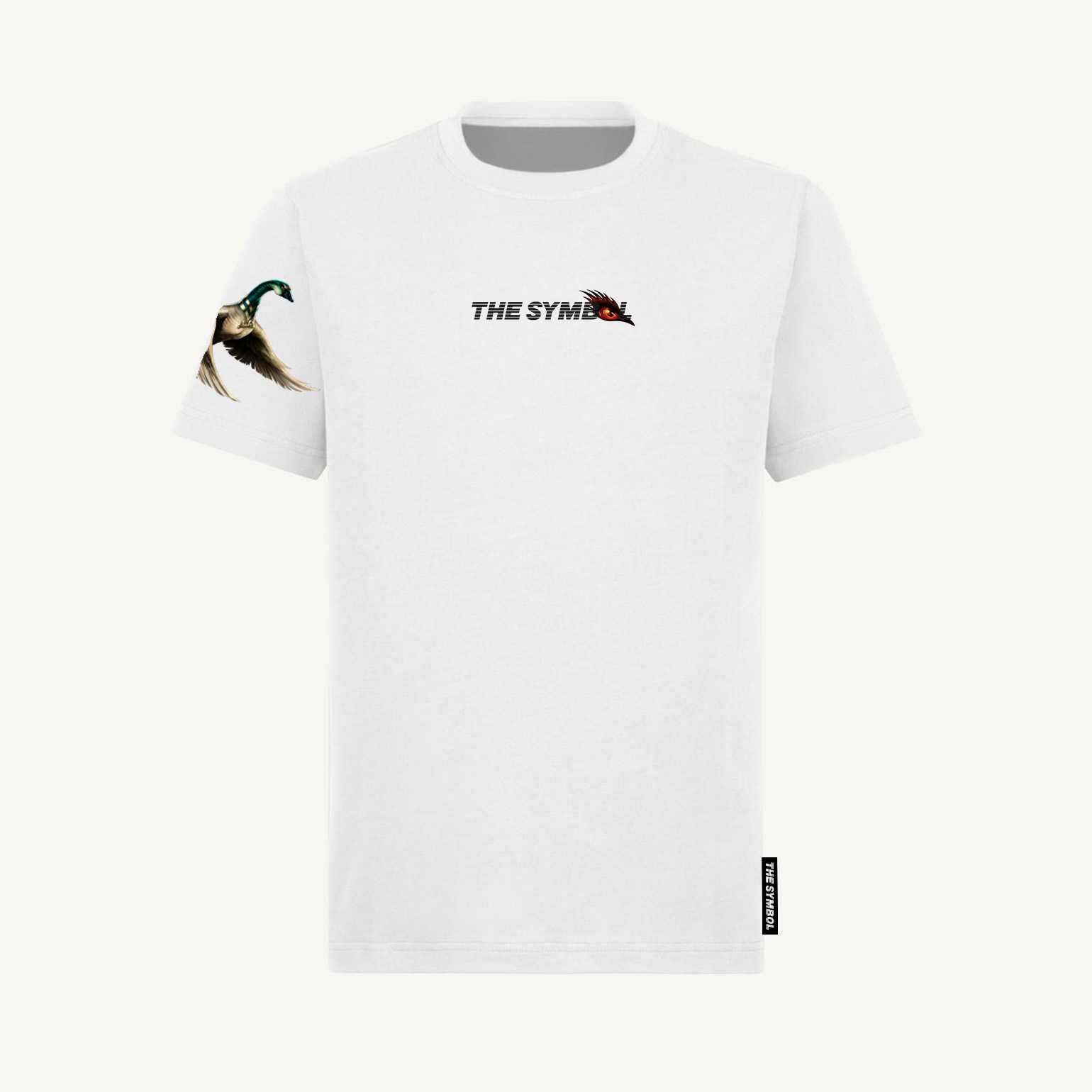 THE SYMBOL Portrait Goose Regular Fit T Shirt White