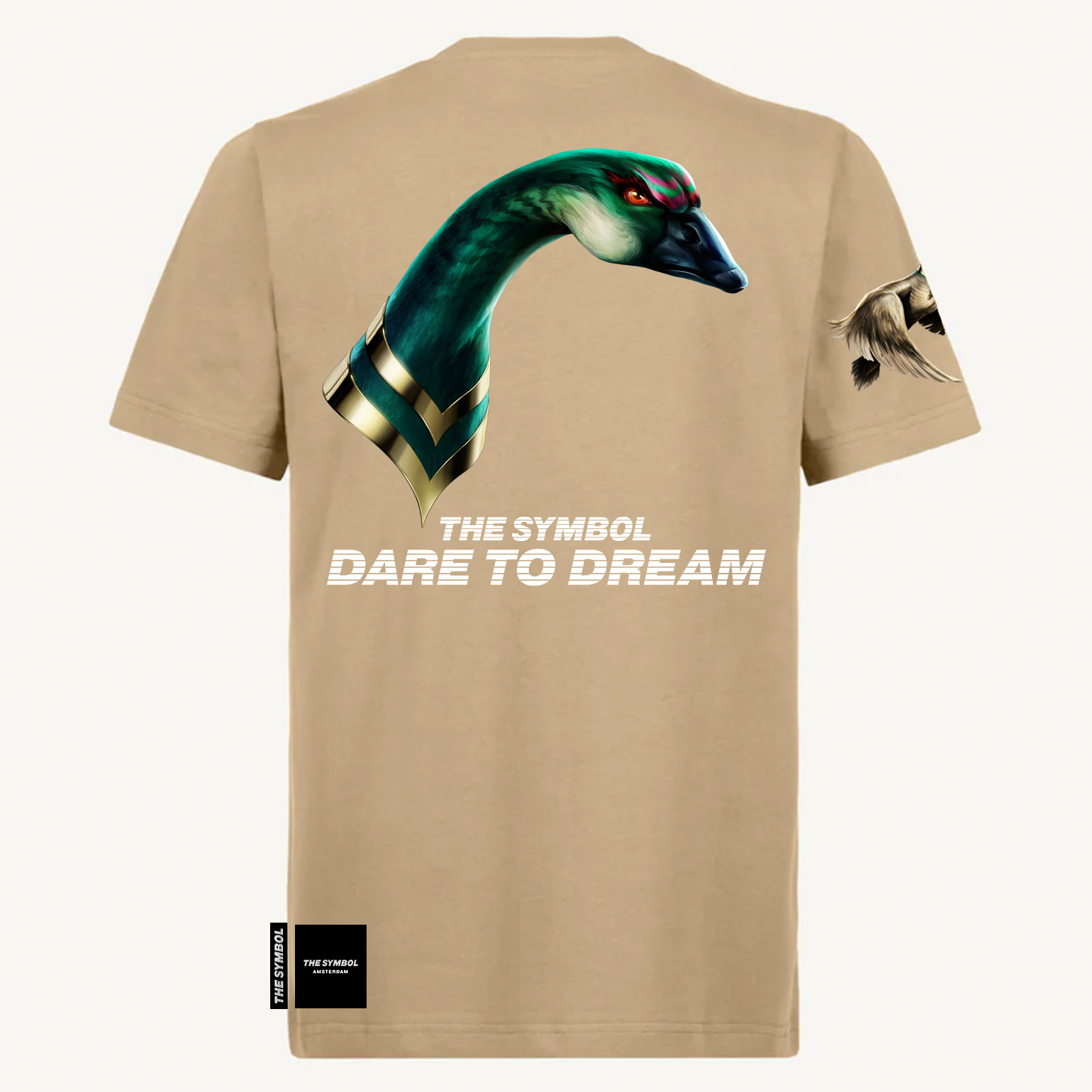 THE SYMBOL Portrait Goose Regular Fit T Shirt Croissant