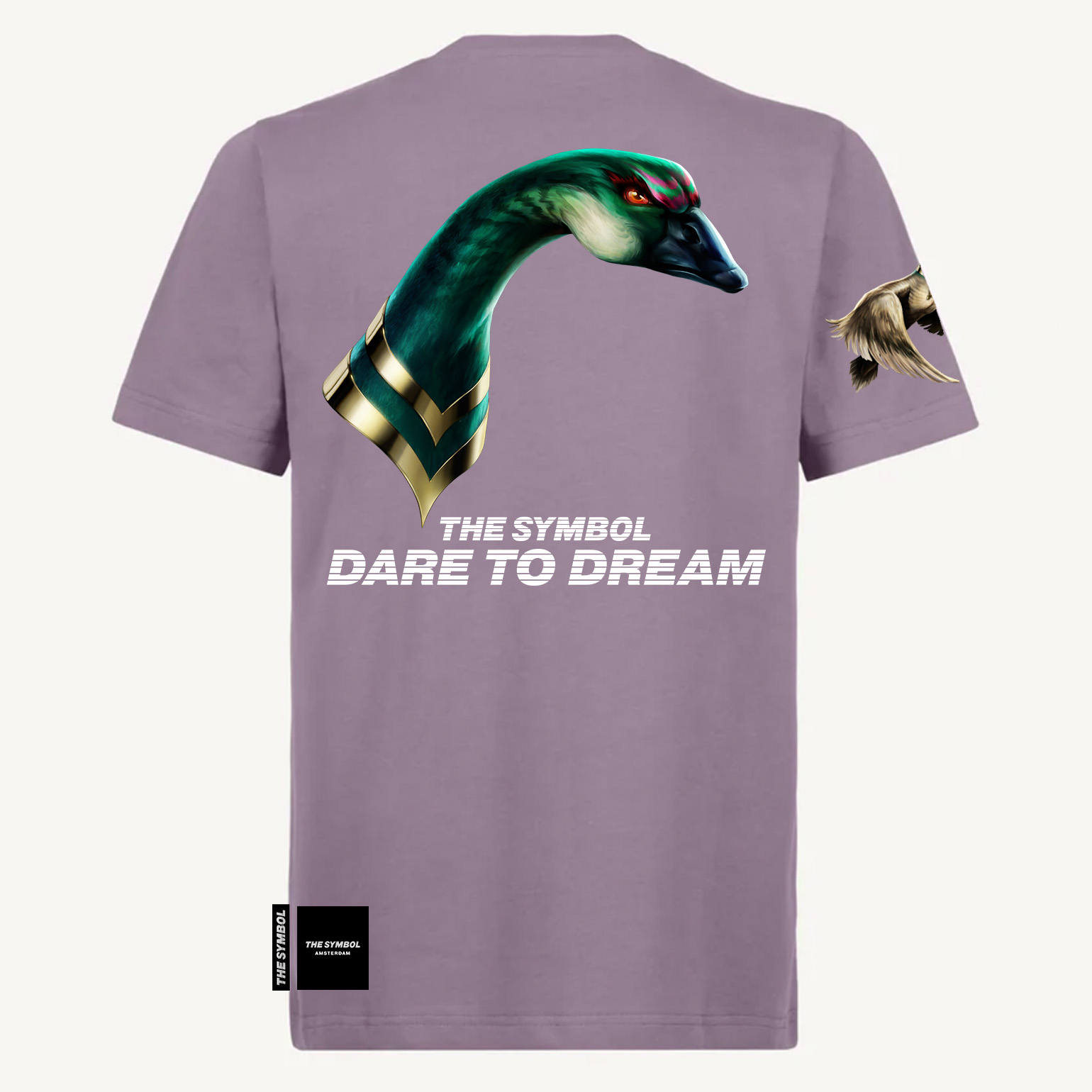 THE SYMBOL Portrait Goose Regular Fit T Shirt Purple