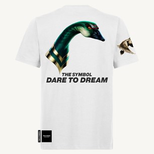 THE SYMBOL Portrait Goose Regular Fit T Shirt White