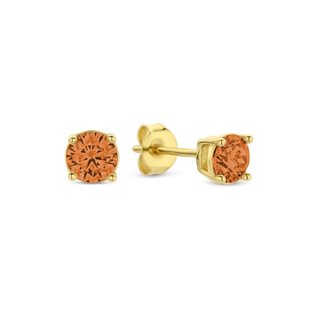 New Bling 14k Gold Plated 4 mm Earrings 9NB-1172
