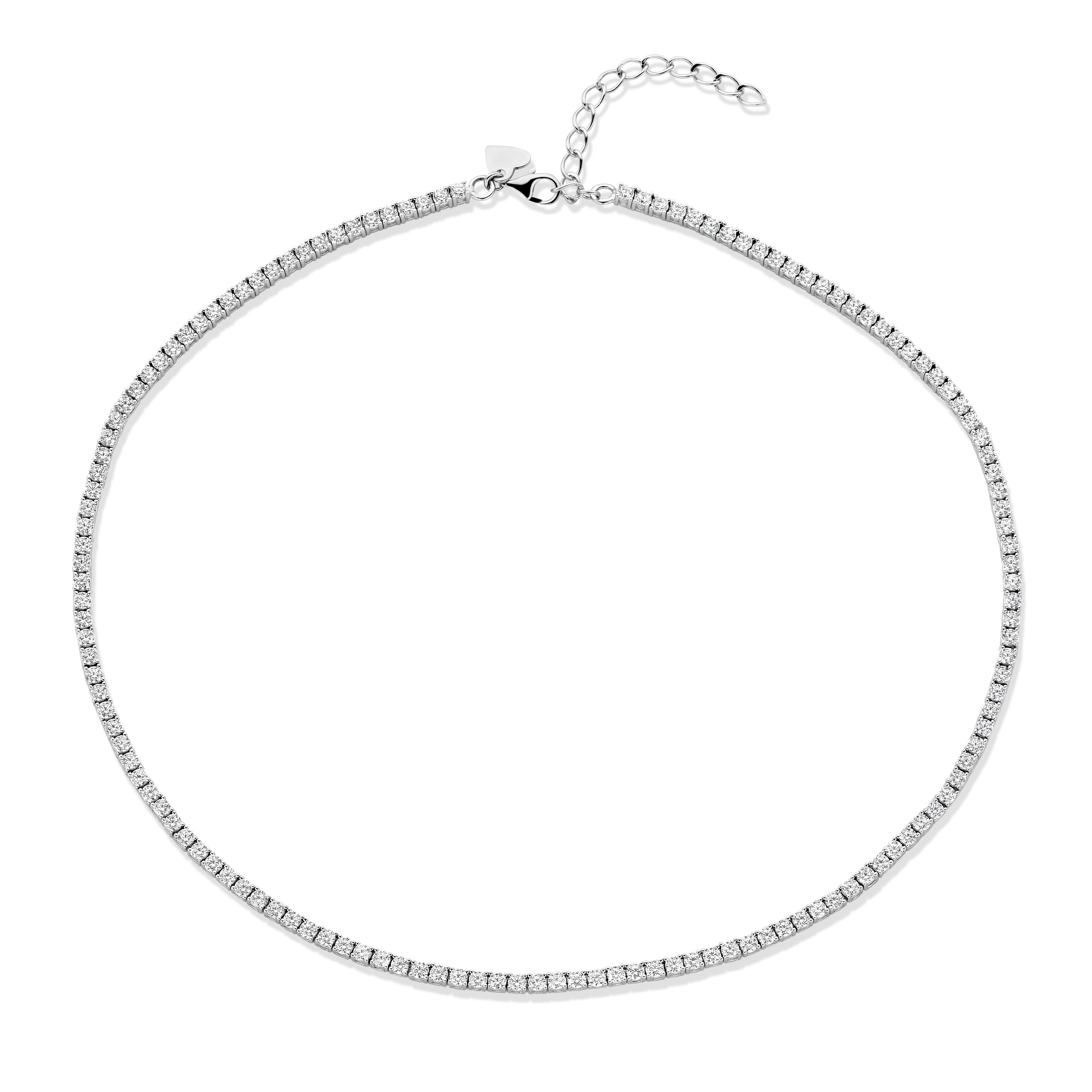 New Bling Sterling Silver 2mm Tennis Chain 45cm  9NB-1303