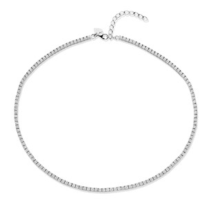 New Bling Sterling Silver 2mm Tennis Chain 45cm  9NB-1303