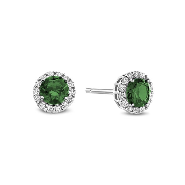 New Bling Sterling Silver Earrings 7 mm 9NB-1376