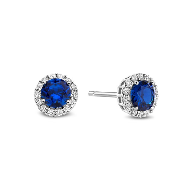New Bling Sterling Silver Earrings 7 mm 9NB-1377