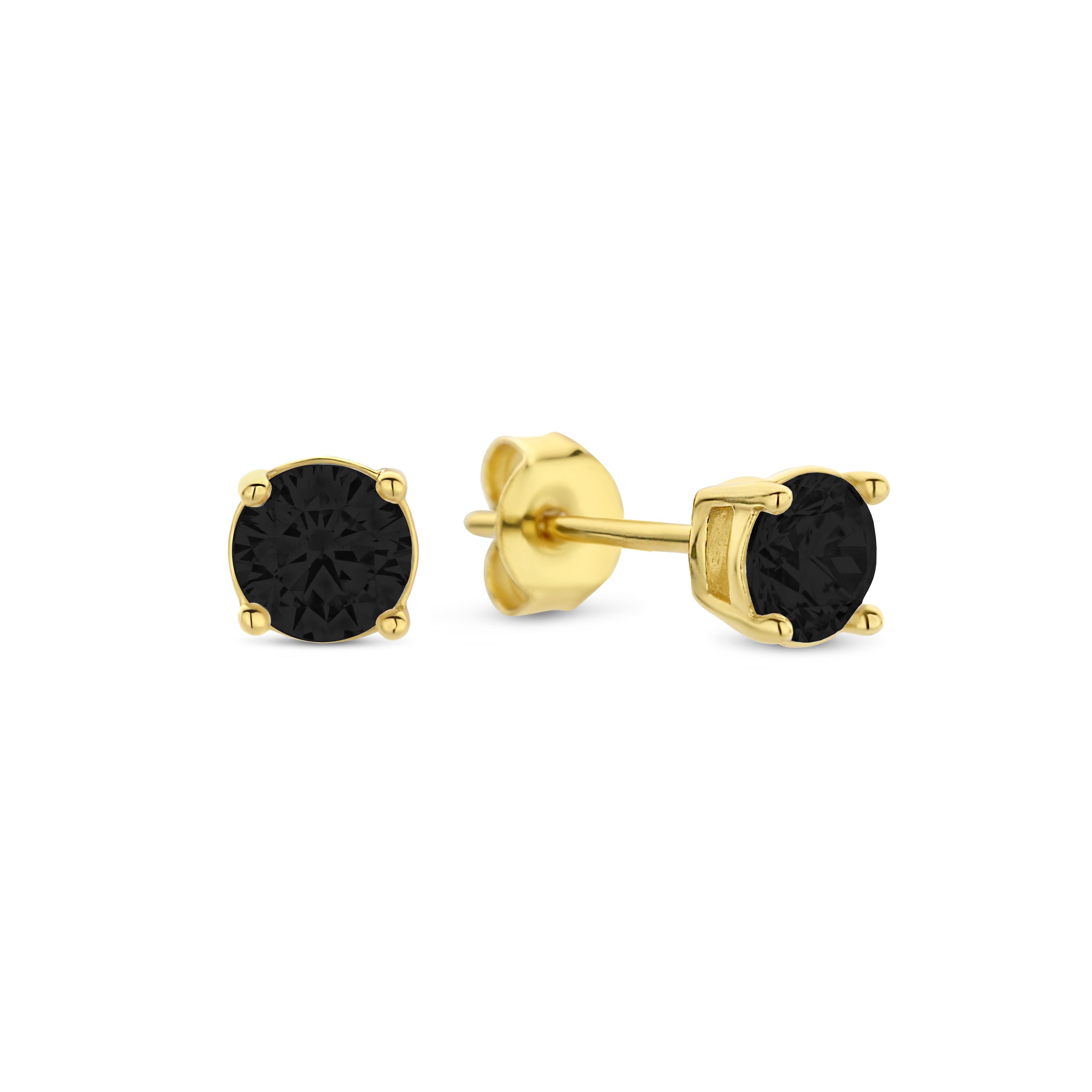 New Bling 14 Gold Plated 4mm Stud Earrings 9NB-1176