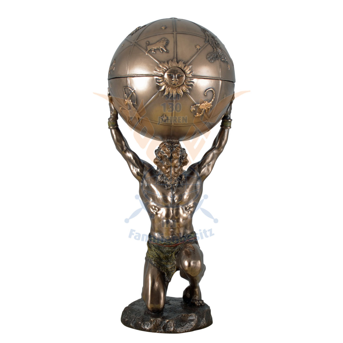 Atlas carries the World Sculpture 27cm 708-4773
