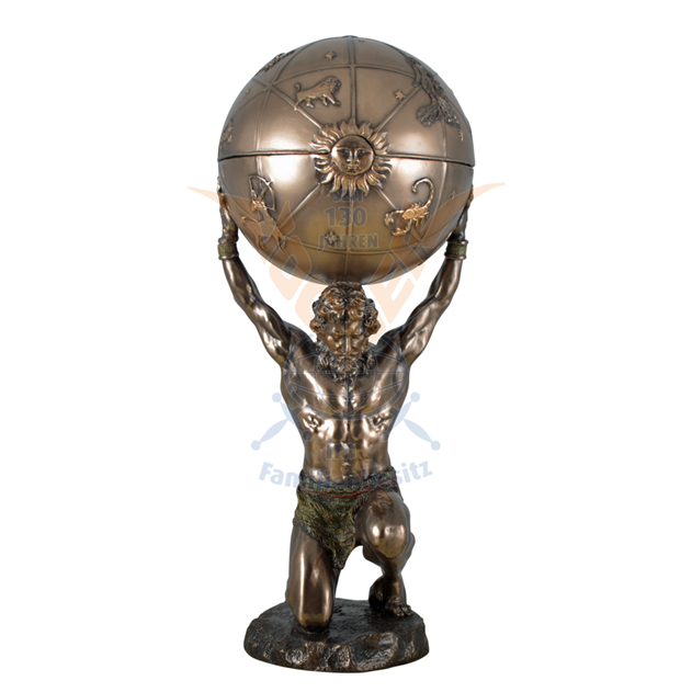 Atlas carries the World Sculpture 27cm 708-4773/SR74773