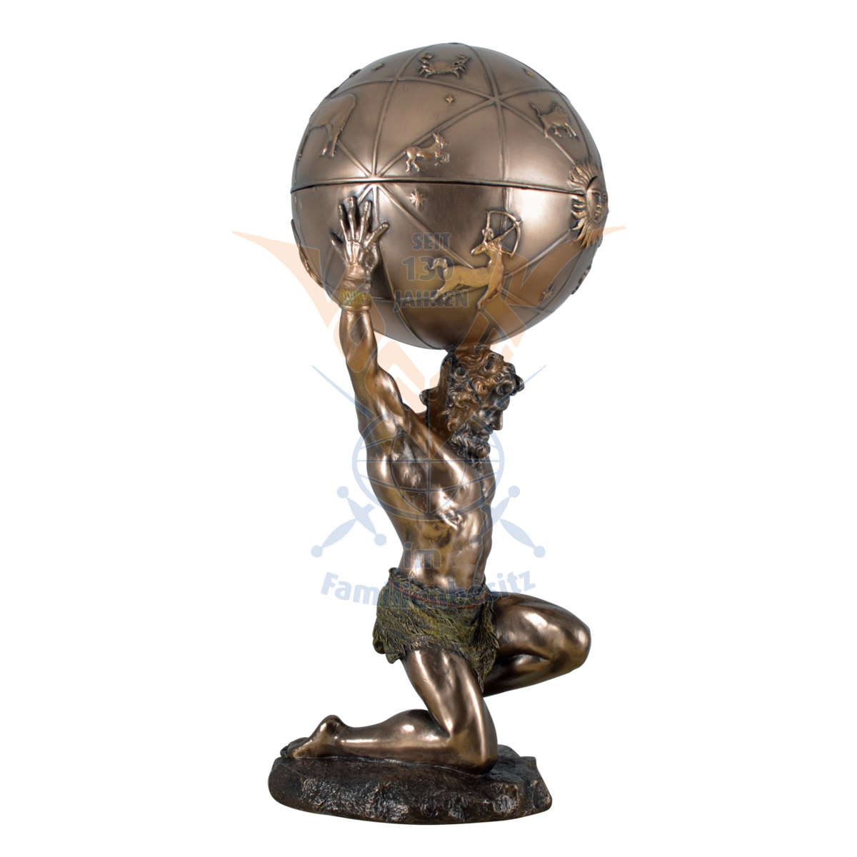 Atlas carries the World Sculpture 27cm 708-4773