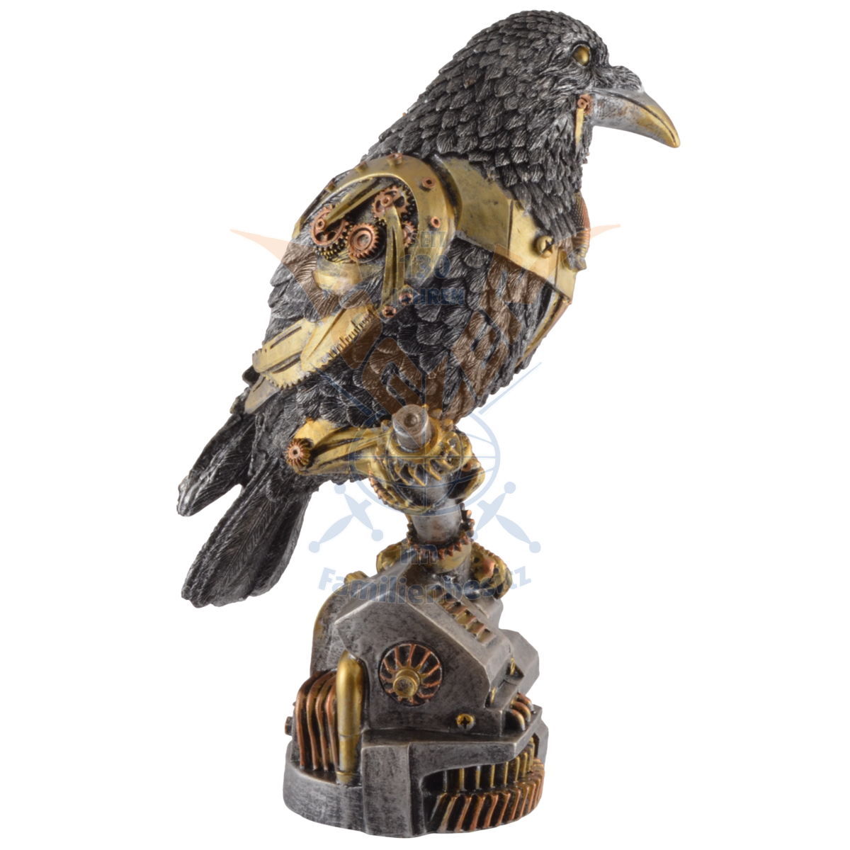 Steampunk Raven Sculpture 27cm 839-4195