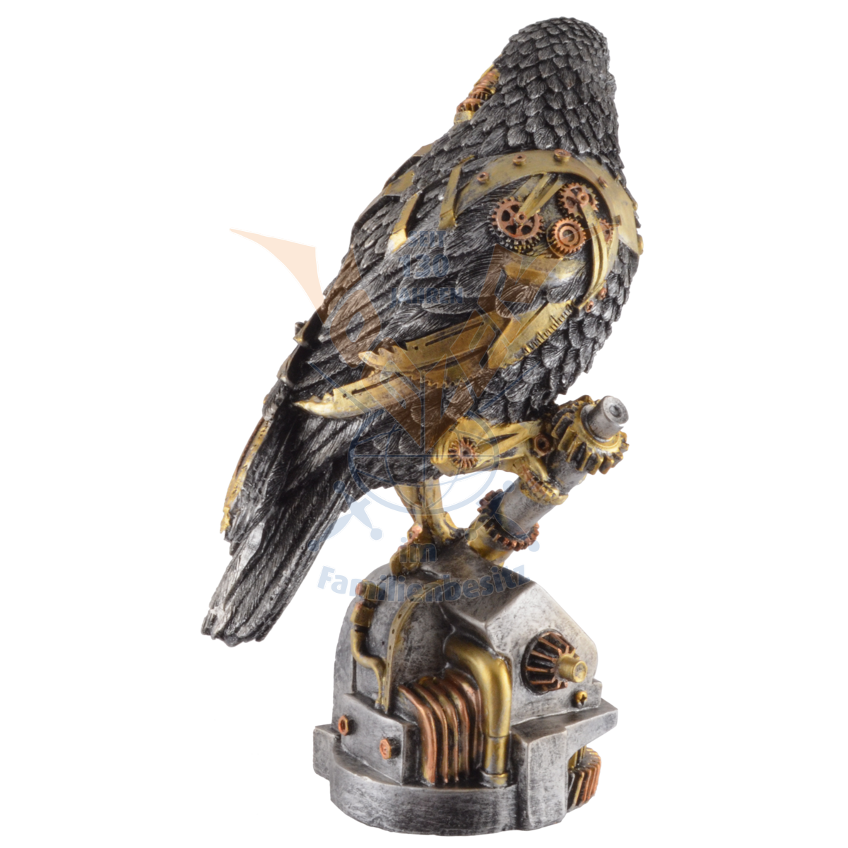 Steampunk Raven Sculpture 27cm 839-4195