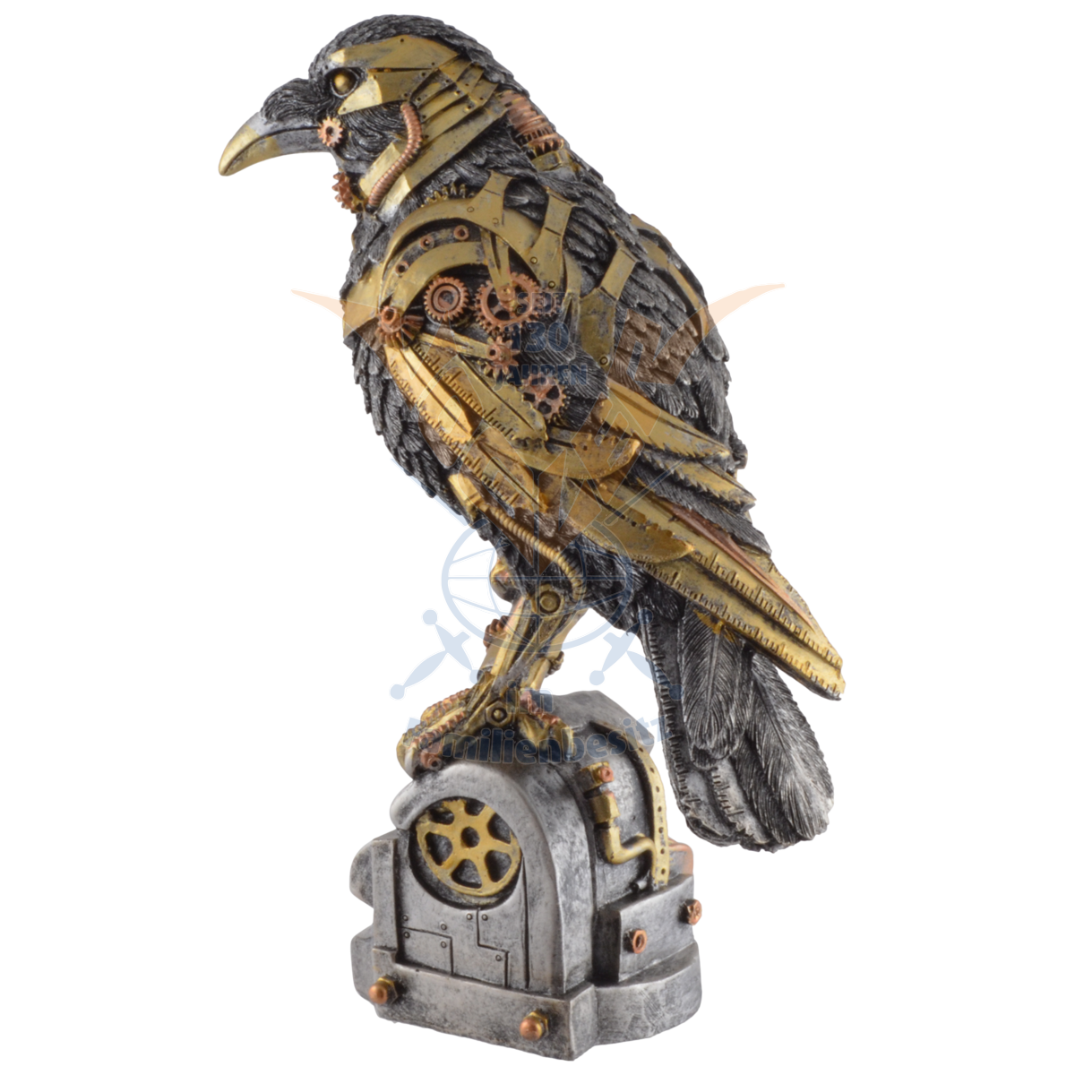 Steampunk Raven Sculpture 27cm 839-4195
