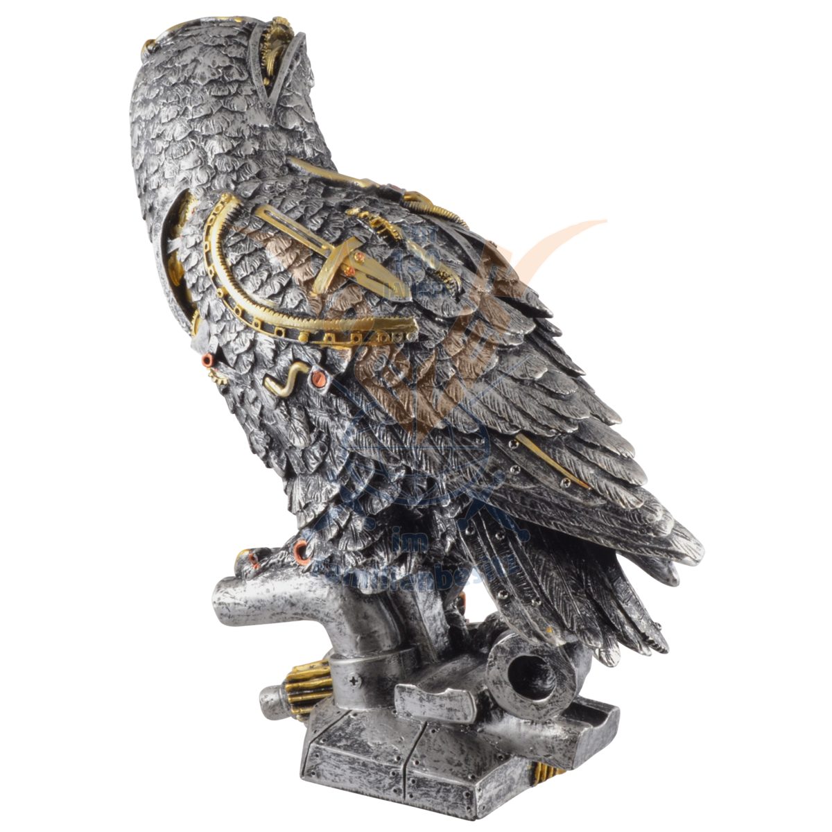 Steampunk Owl Sculpture 30cm 839-1550