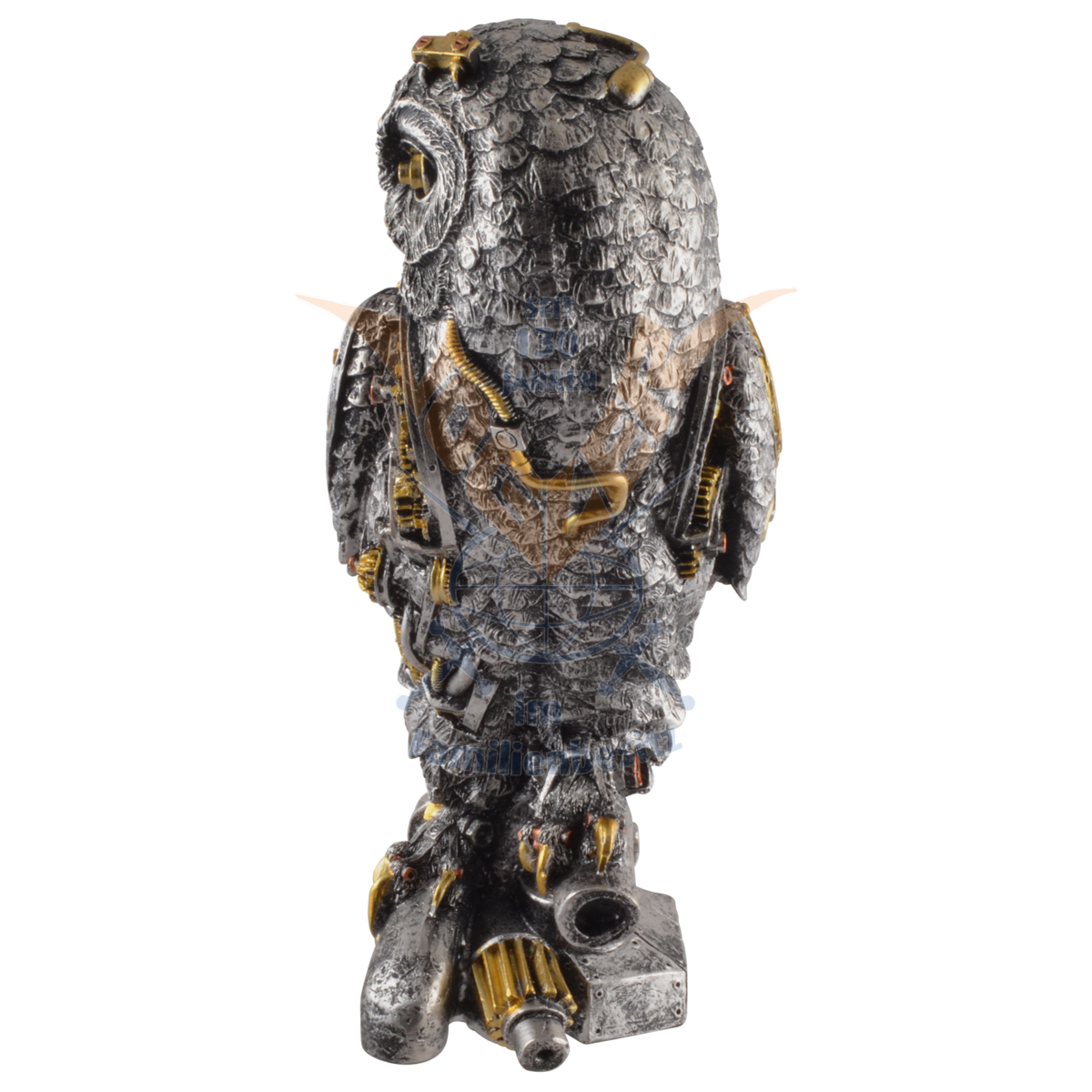 Steampunk Owl Sculpture 30cm 839-1550