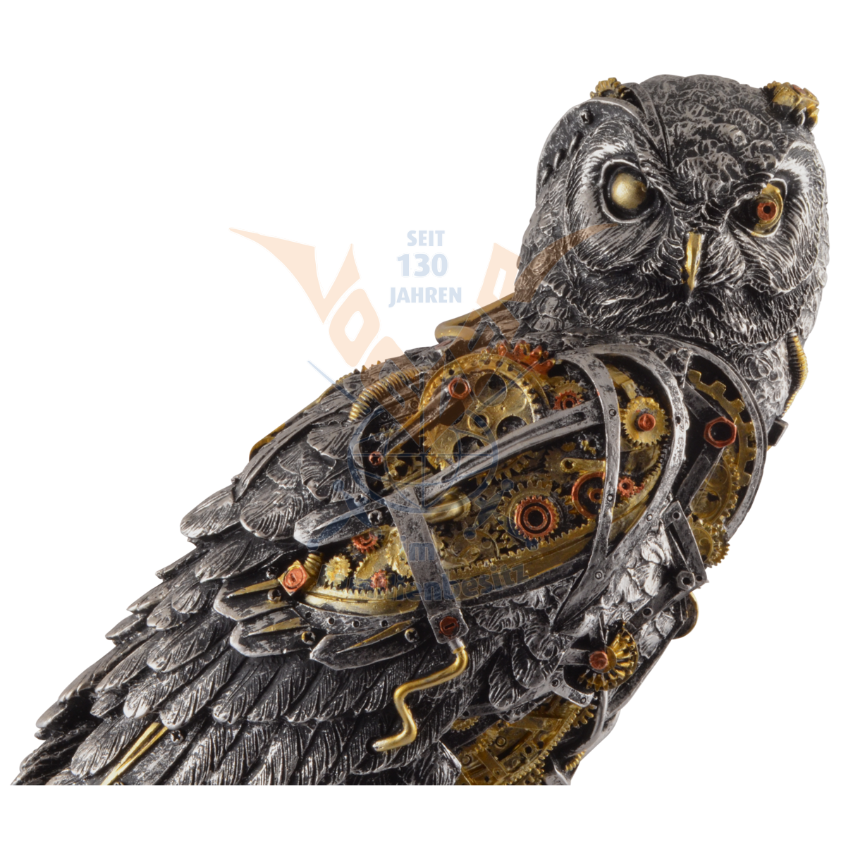 Steampunk Owl Sculpture 30cm 839-1550