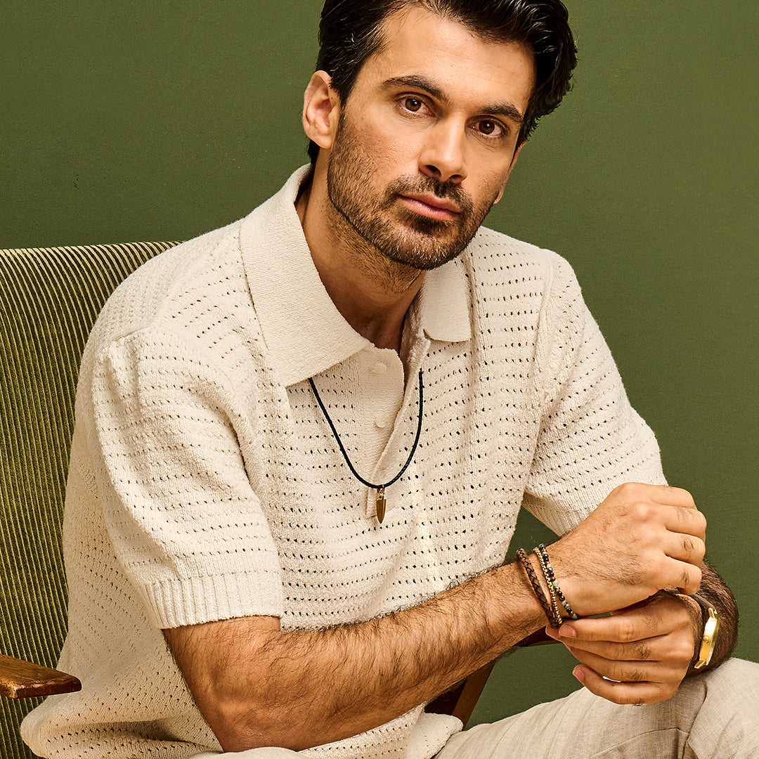 Frank 1967 Arrowhead Pendant Leather Necklace 7FN-0031