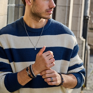 Frank 1967 Patterned Pendant Necklace 7FN-0069