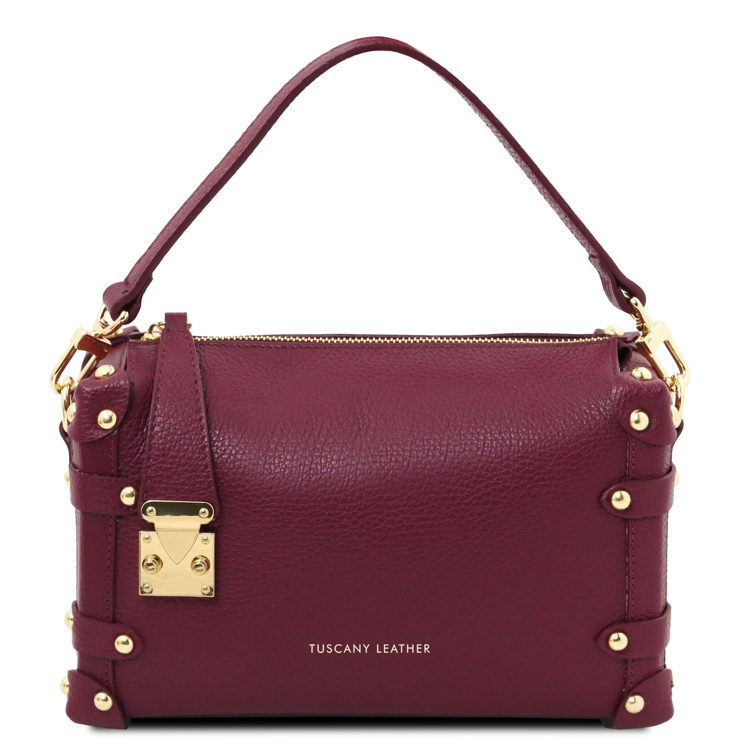 Tuscany Leather Praline Duffle Bag Bordeaux TL142422