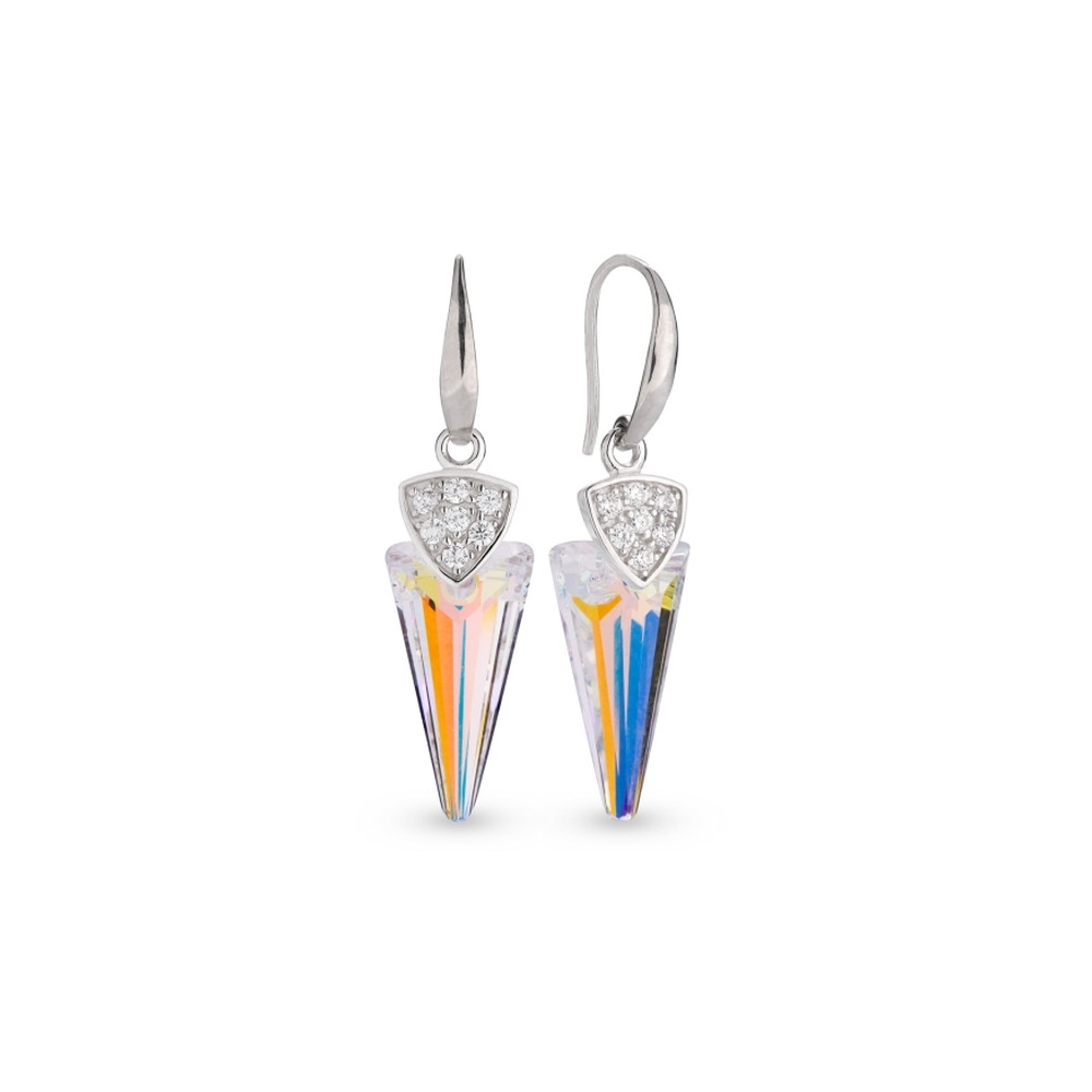Spark Sterling Silver Spike Earrings Aurore Boreale KW6480AB