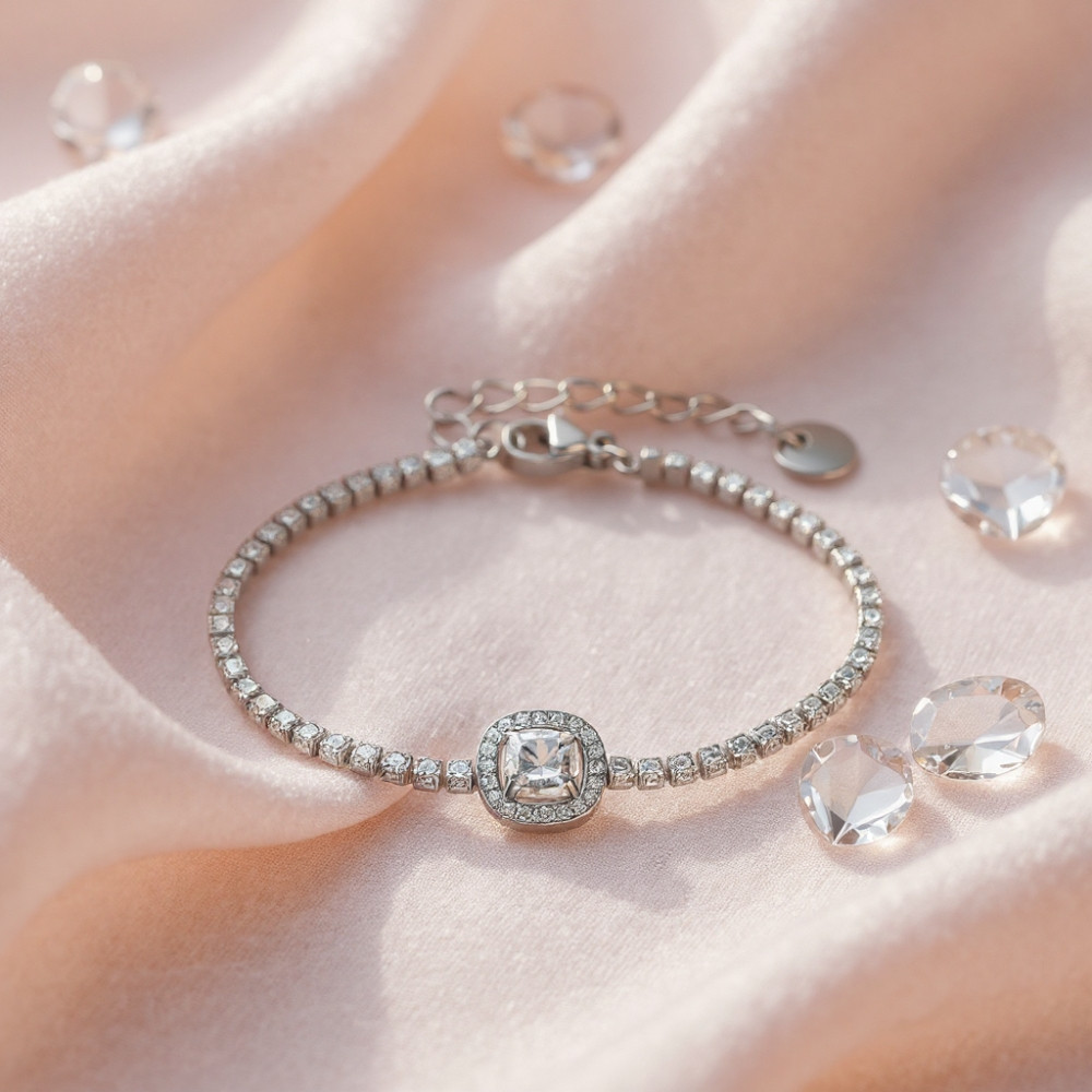 Spark Stainless Steel Princesse Bracelet SB001C