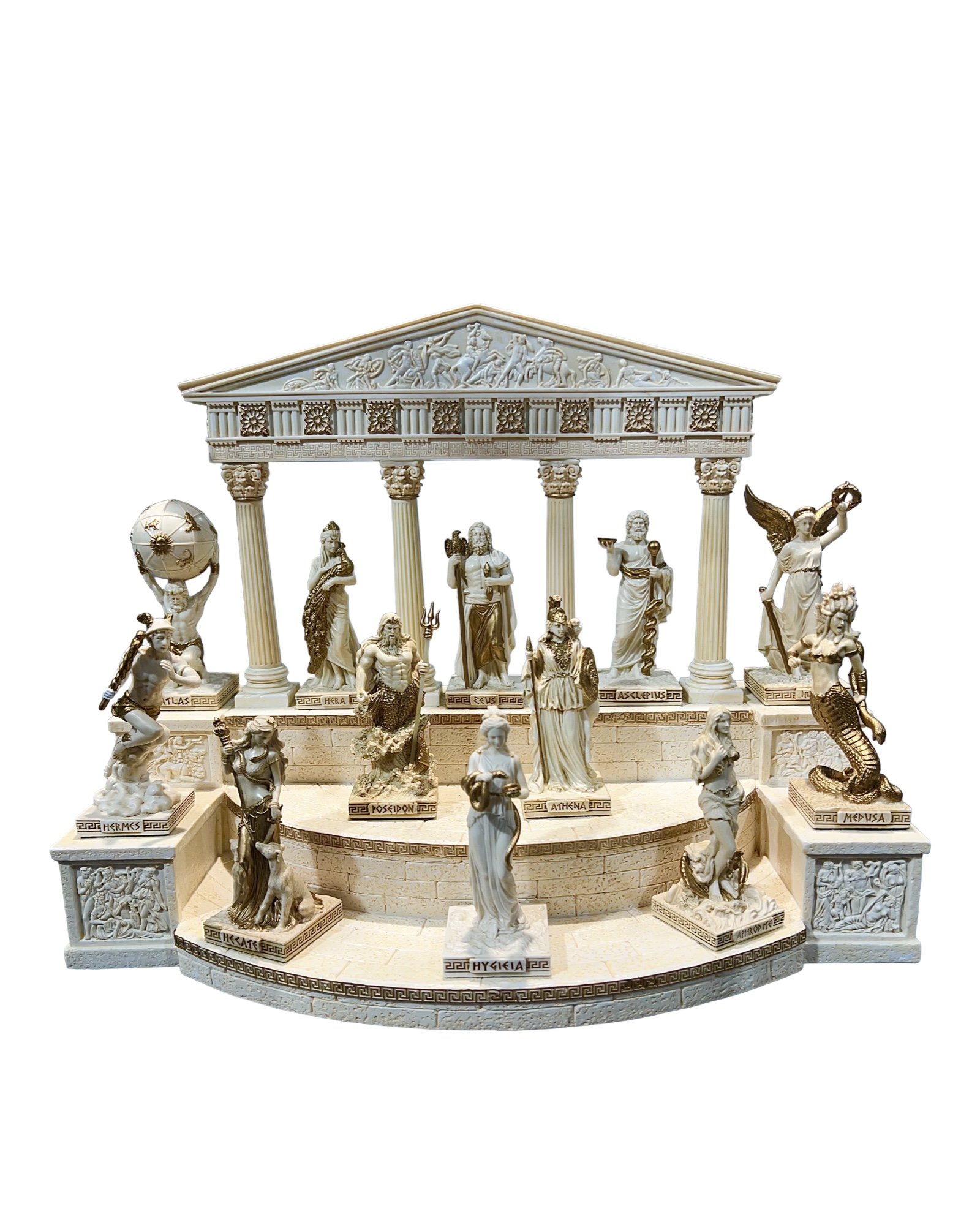 12 Greek Gods + Temple of Olympus Set 708-78463