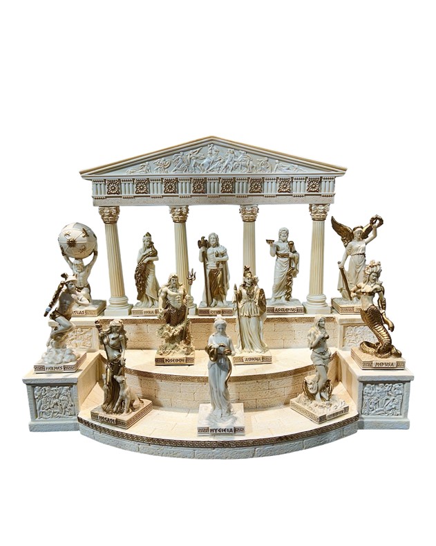 12 Greek Gods + Temple of Olympus Set 708-78463