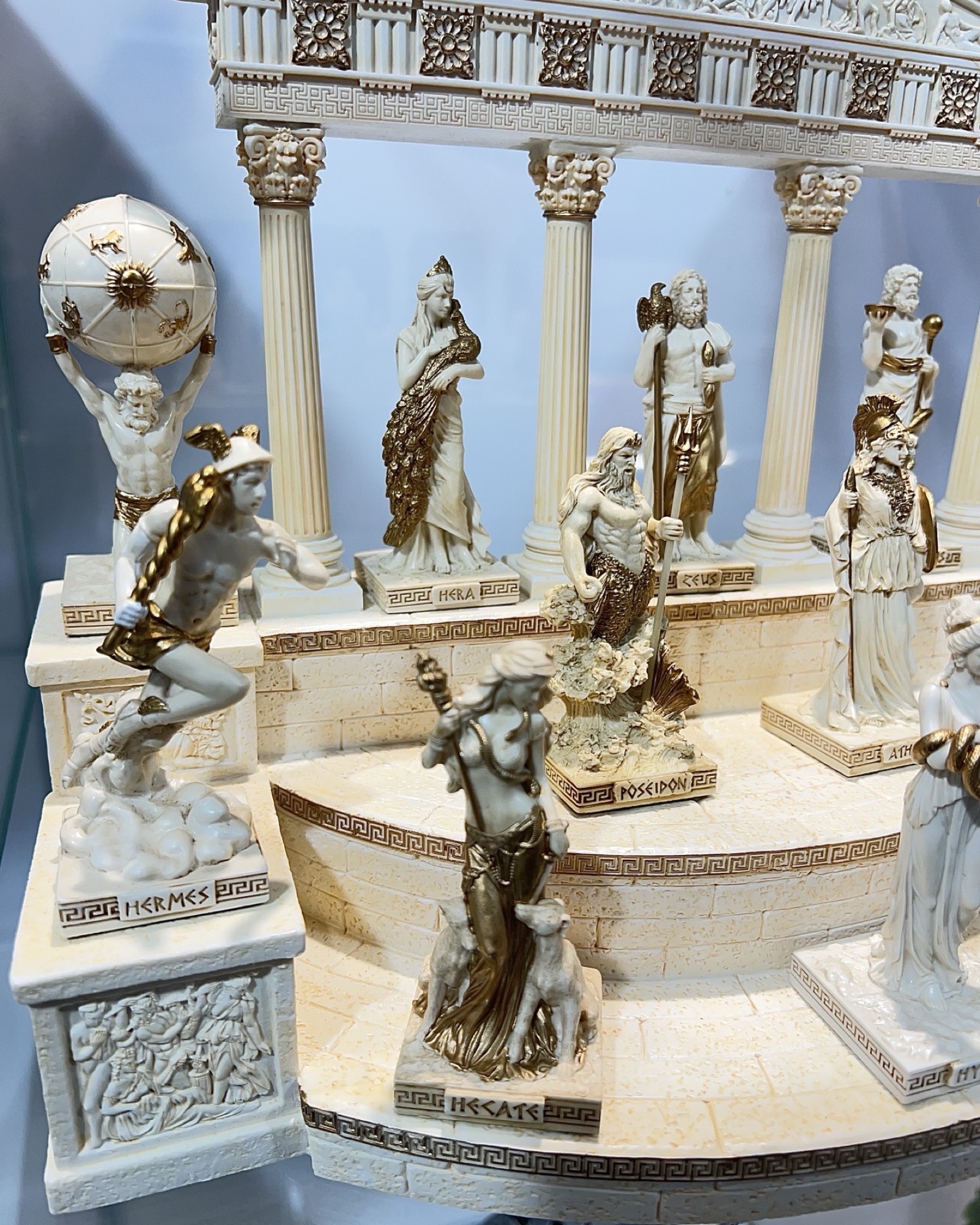 12 Greek Gods + Temple of Olympus Set 708-78463