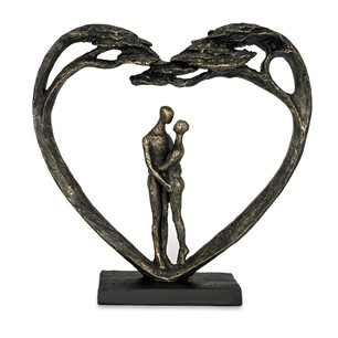 Standing Couple in Heart Tree Sculpture SCH761