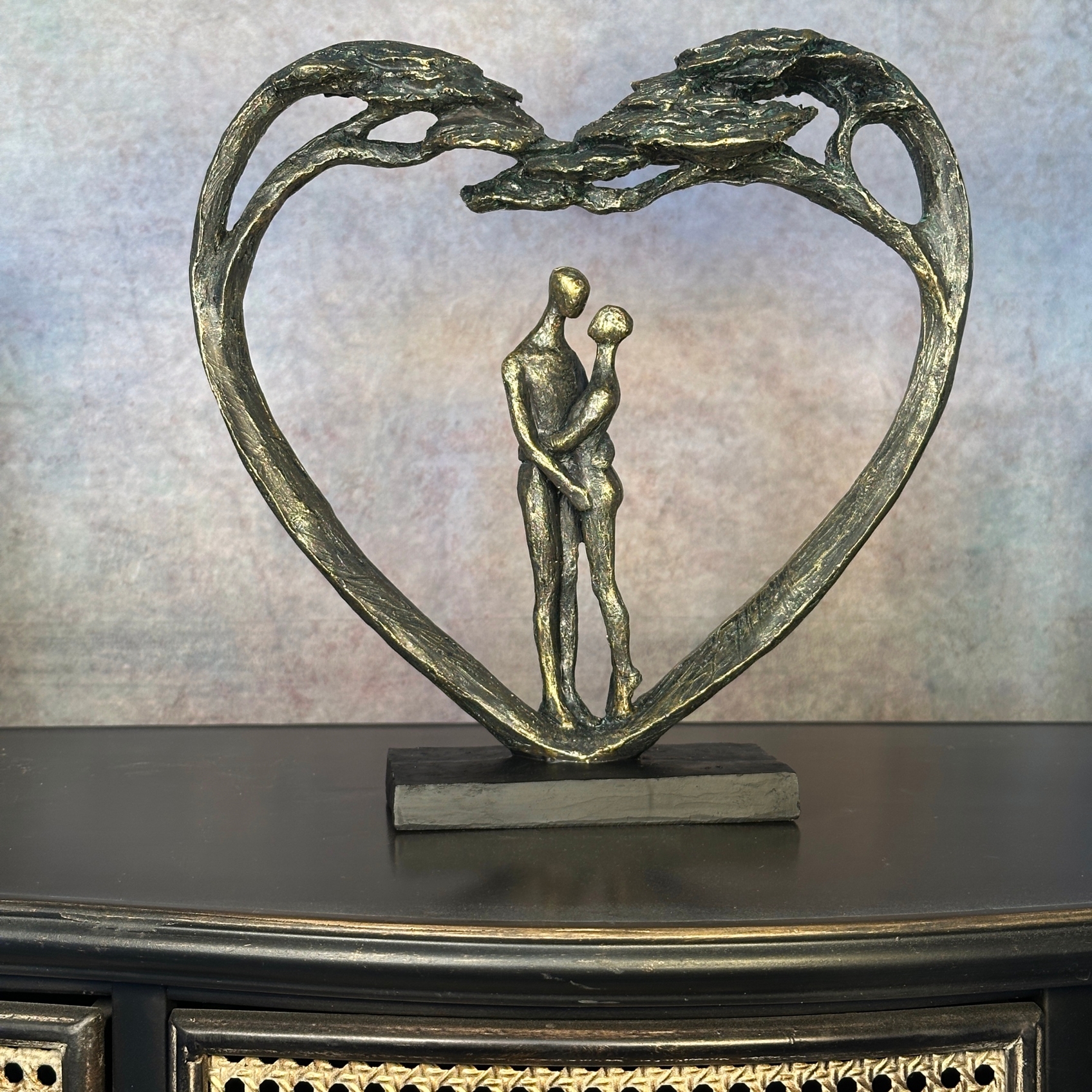 Standing Couple in Heart Tree Sculpture SCH761