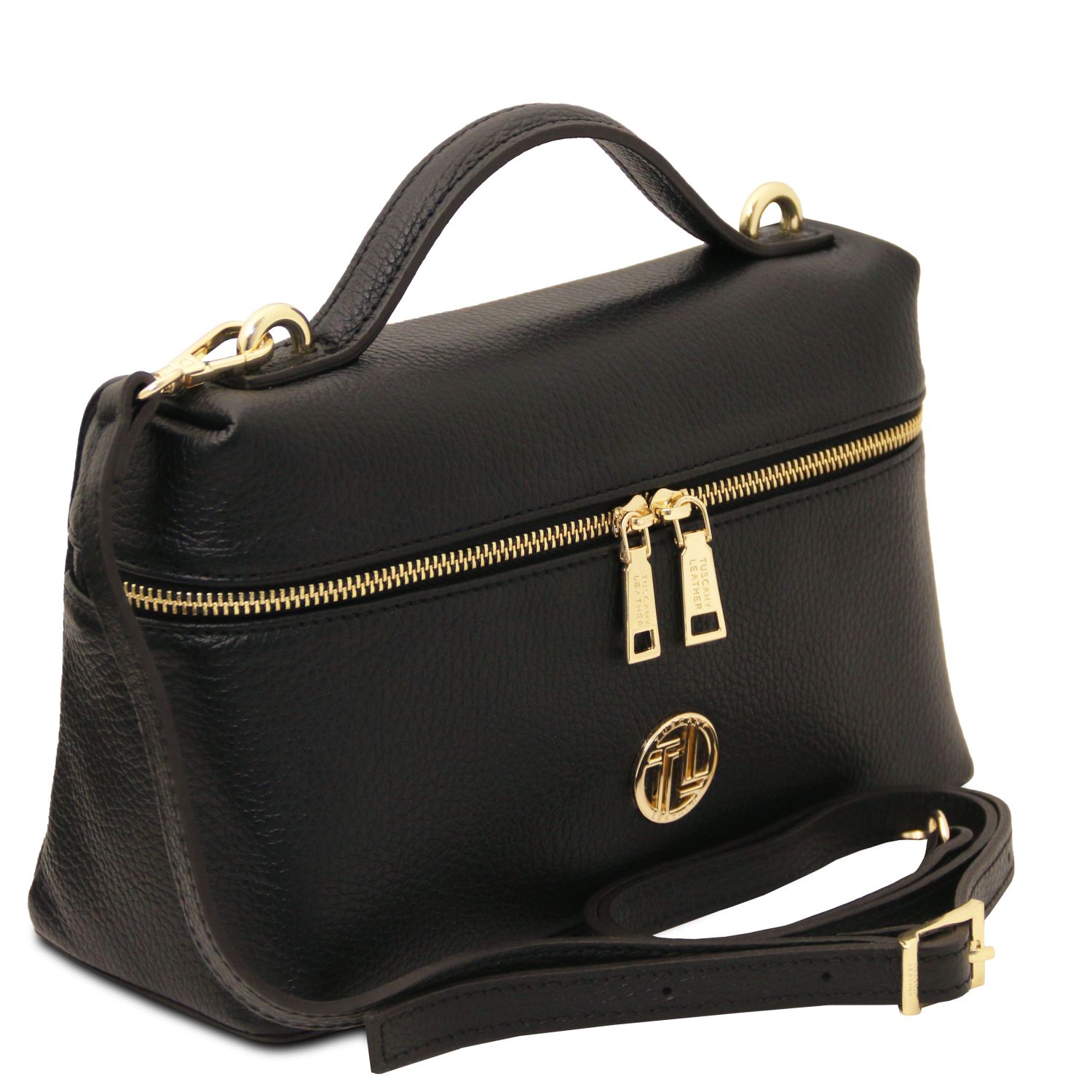 Tuscany Leather Scrigno Shoulderbag Black TL142484