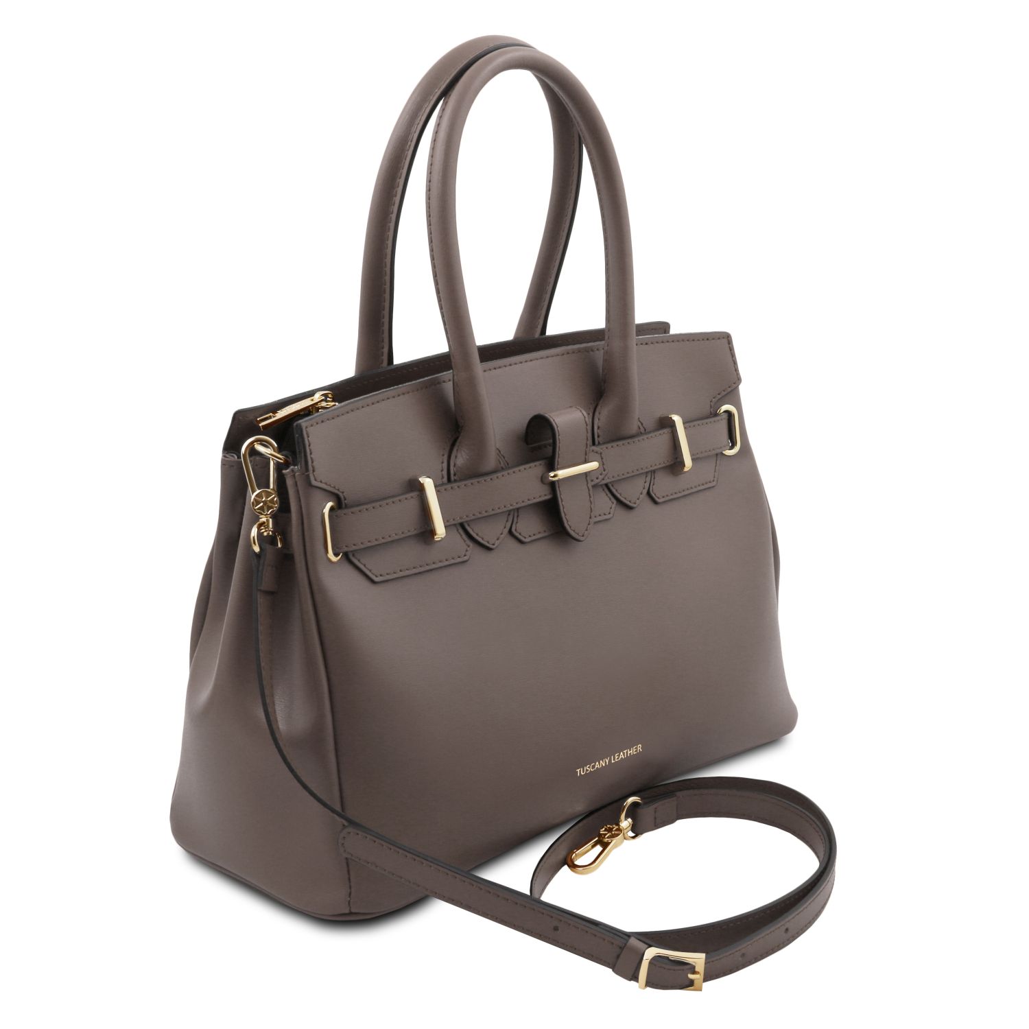 Tuscany Leather TL Handbag Dark Taupe TL142174