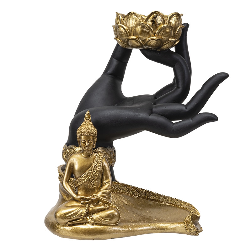 Buddha Hand Candleholder 18cm 14711