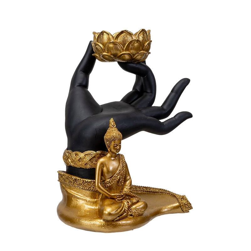 Buddha Hand Candleholder 18cm 14711