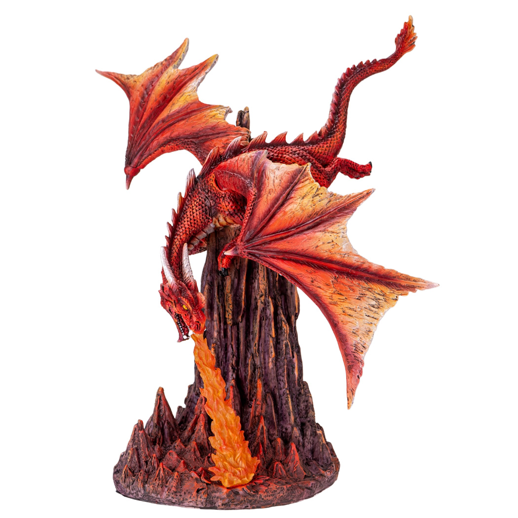 Fire Dragon Sculpture 34cm 15778