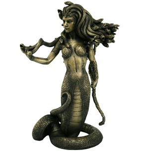 Standing Medusa Sculpture 21 cm 12156