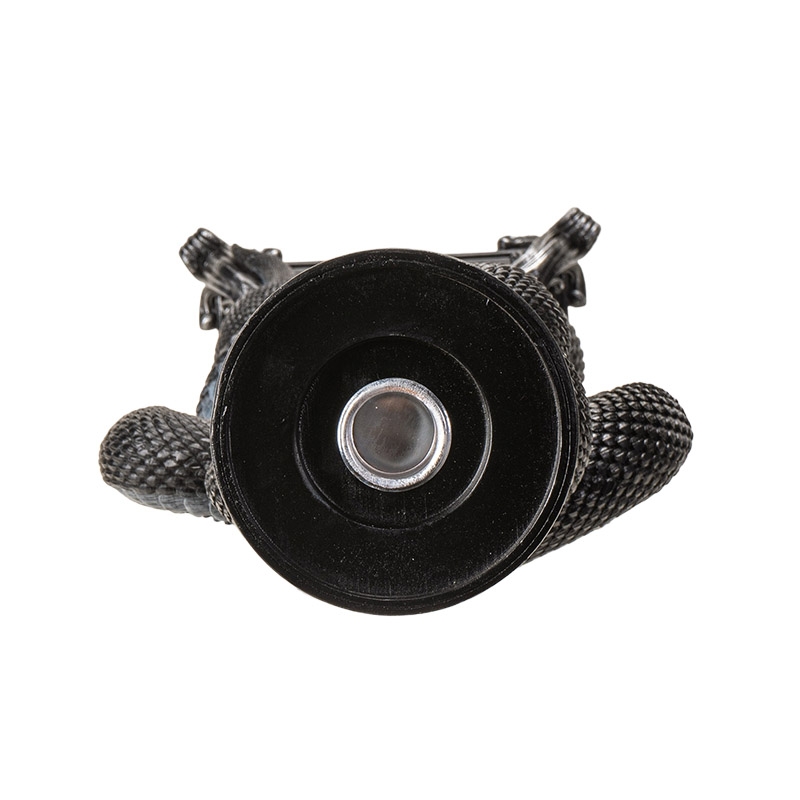 Triple Moon Black Serpent Candleholder 15640