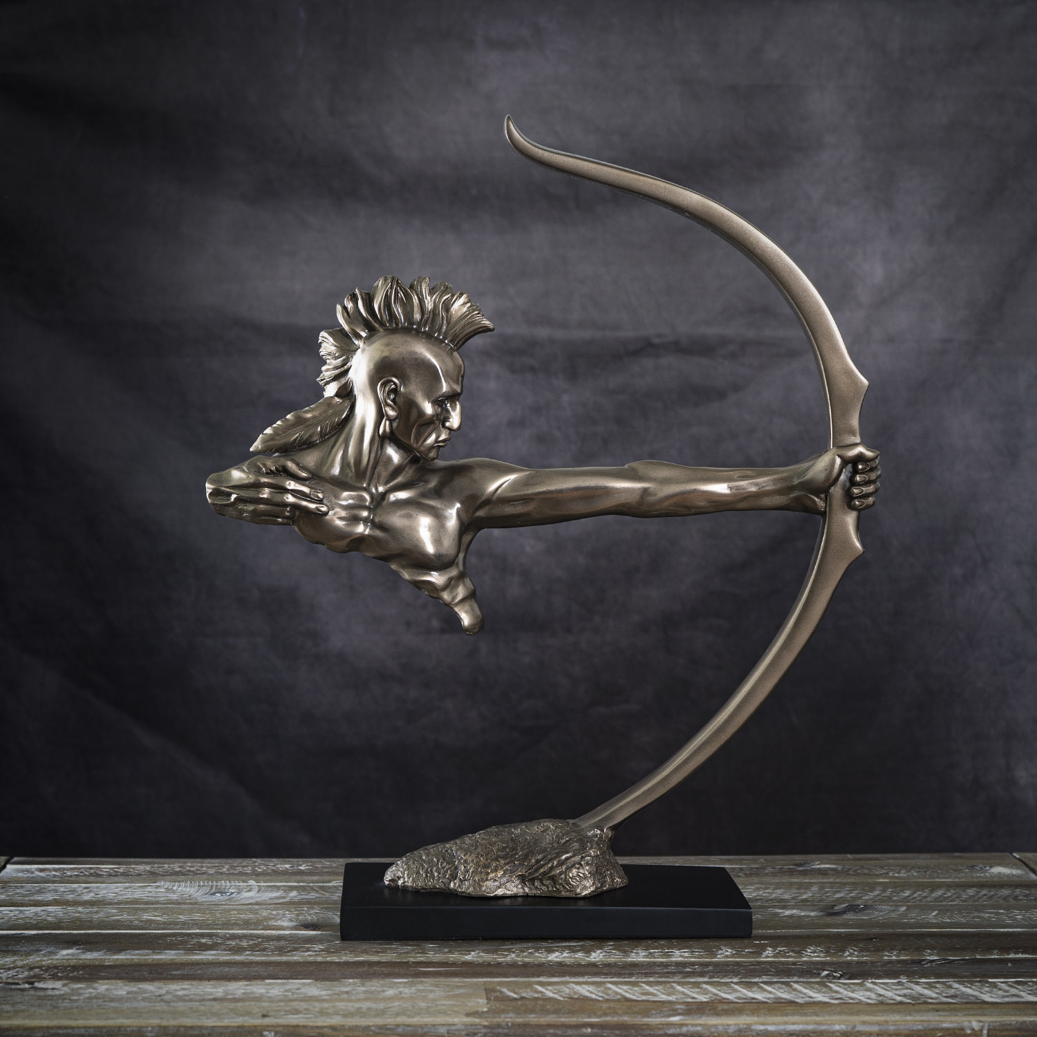 The Bow Native American Sculpture 48cm 14158