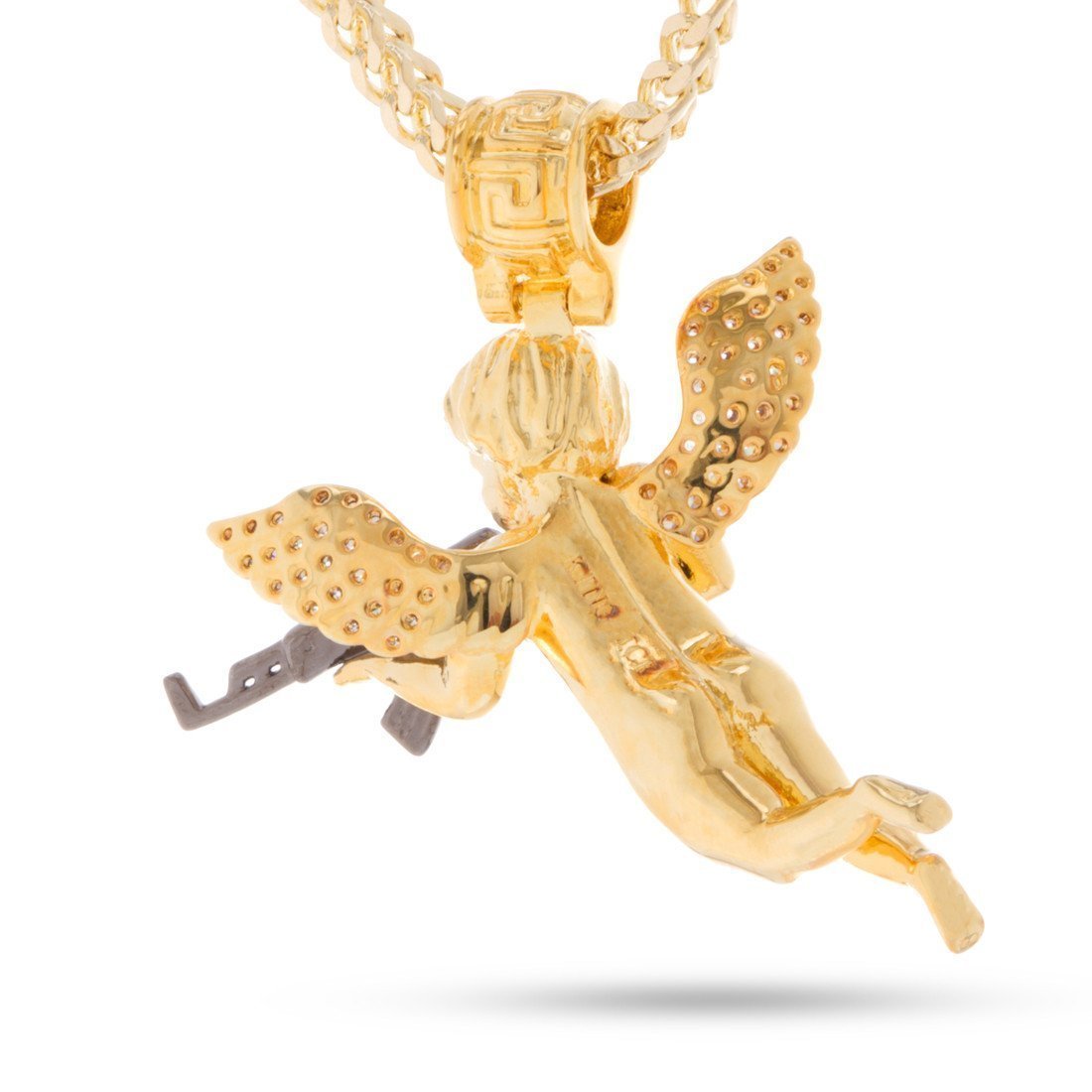 King Ice 14k Gold Plated Archangel Reprisal Necklace NKX11819