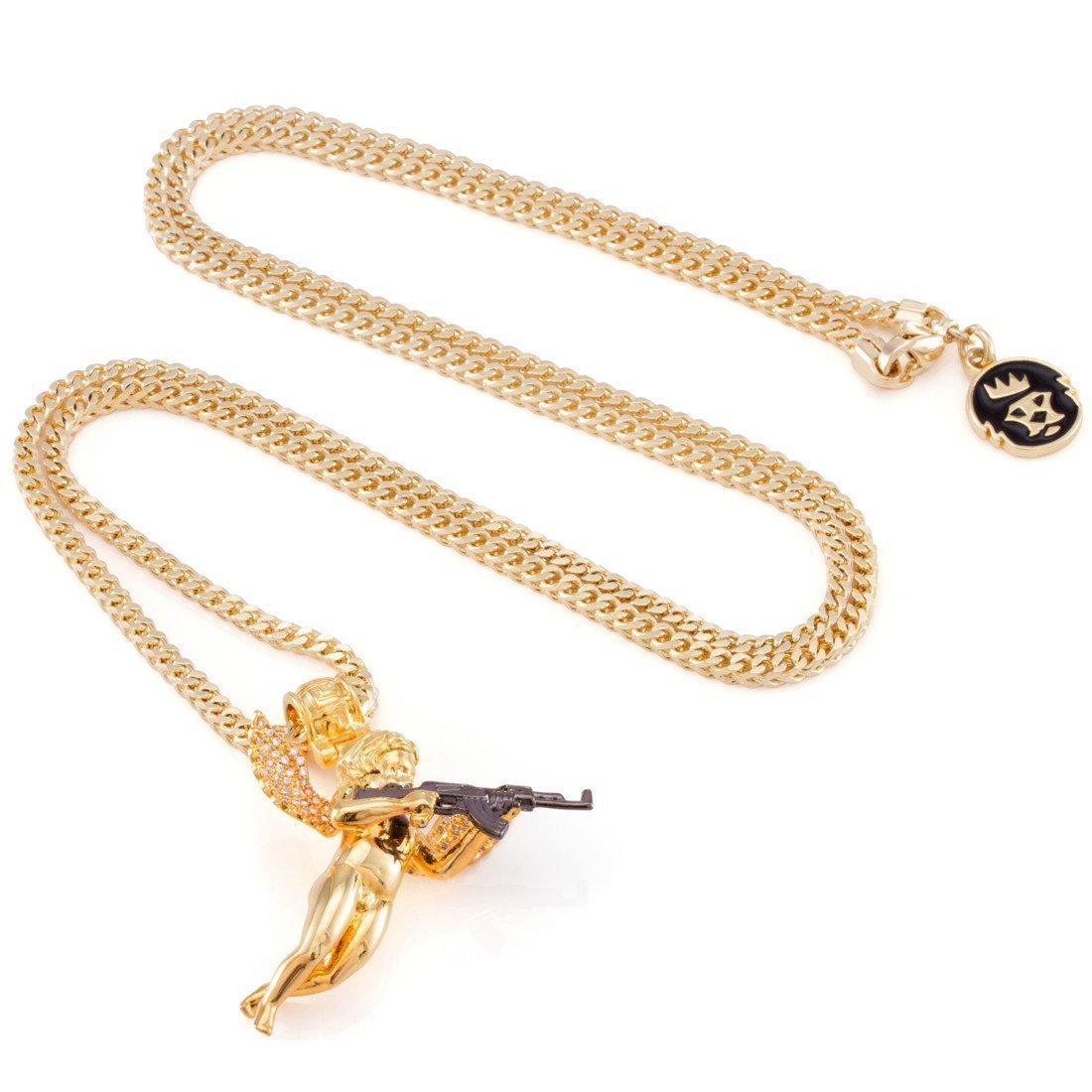 King Ice 14k Gold Plated Archangel Reprisal Necklace NKX11819