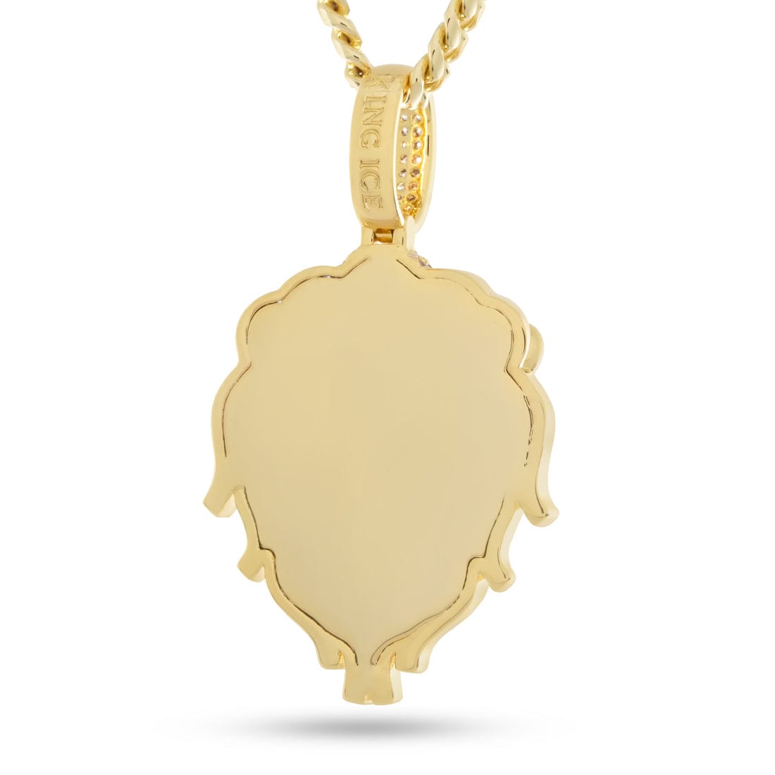 King Ice 14k Gold Plated Lion Necklace NKX14562